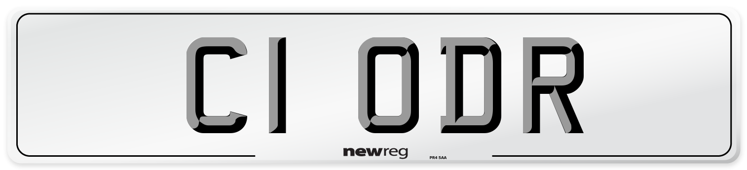 C1 ODR Number Plate from New Reg